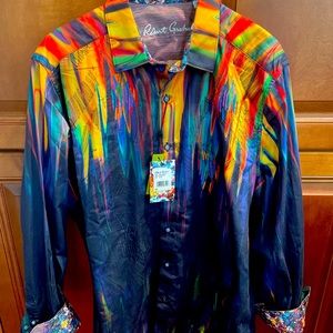 NEW Robert Graham Embroidered Shirt Large-  $298